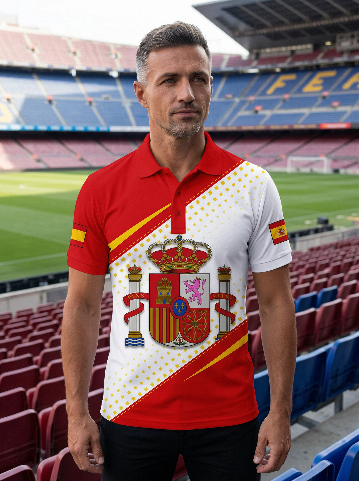 Camiseta de España para Hombre - Fan de Fútbol Manga Corta