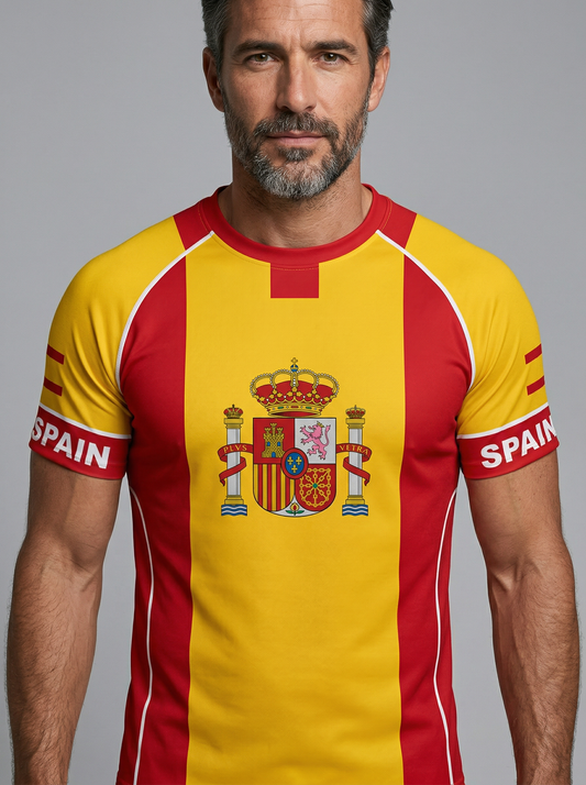 Camiseta de España para Hombre - Fan de Fútbol Manga Corta
