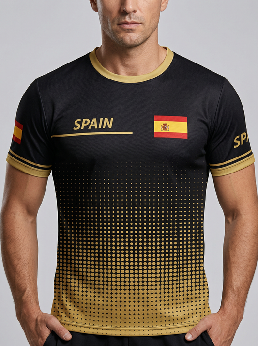 Camiseta de España para Hombre - Fan de Fútbol Manga Corta