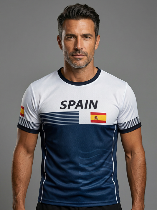 Camiseta de España para Hombre - Fan de Fútbol Manga Corta