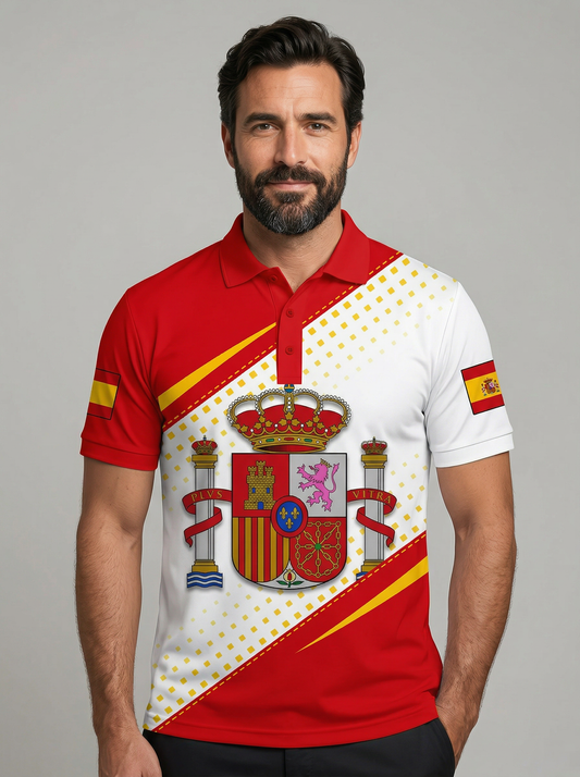 Camiseta de España para Hombre - Fan de Fútbol Manga Corta