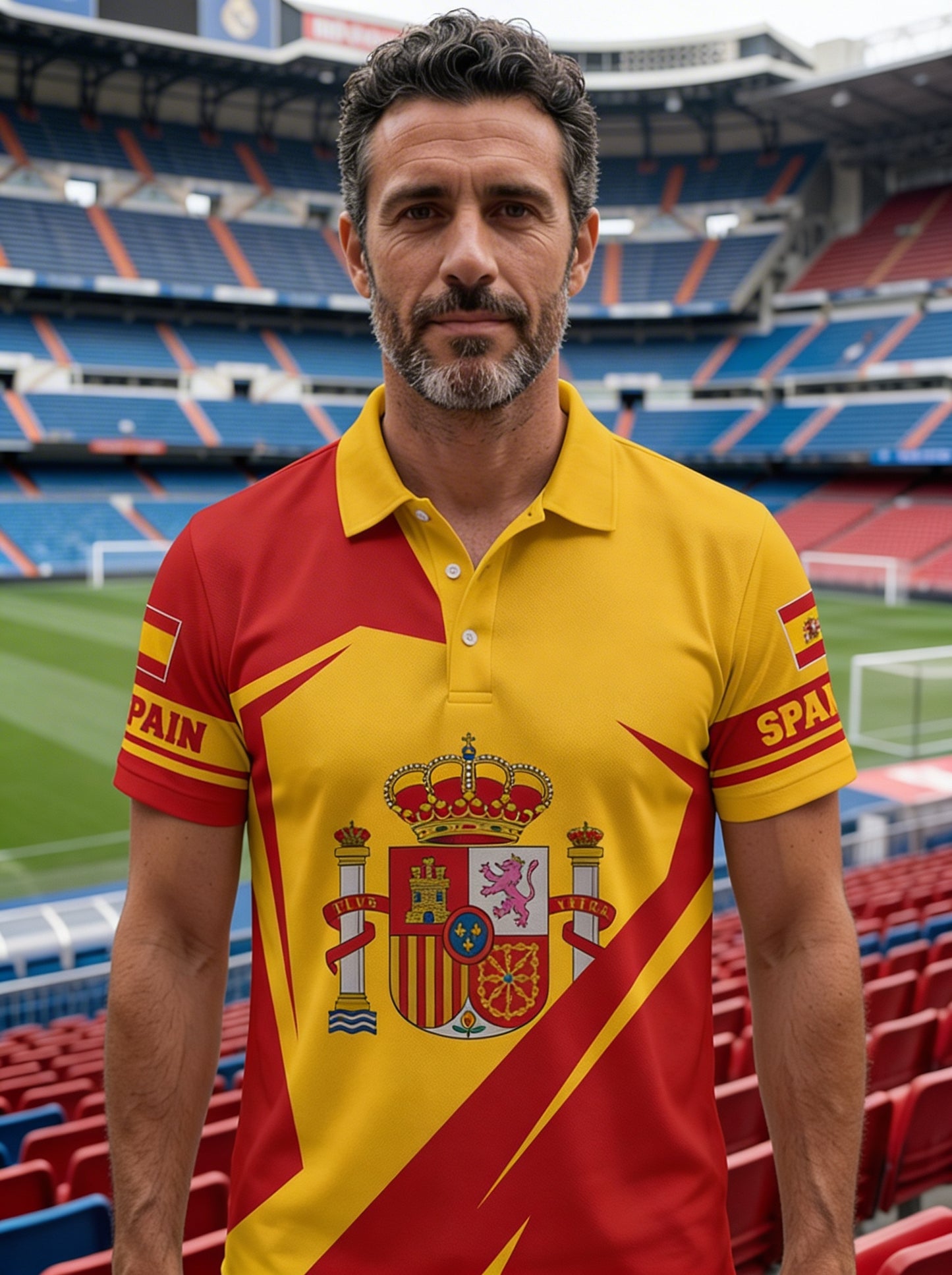 Camiseta de España para Hombre - Fan de Fútbol Manga Corta