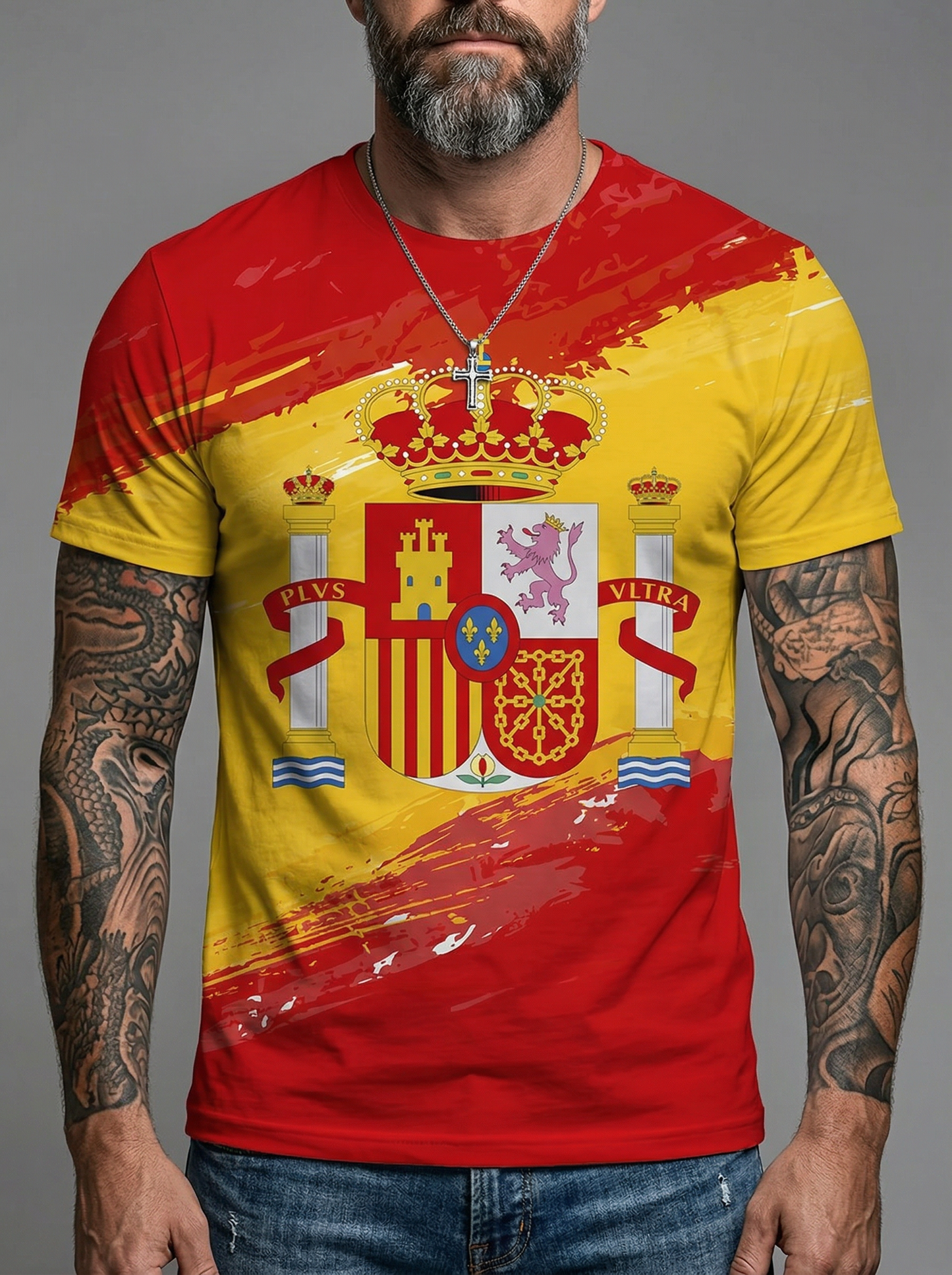 Camiseta de España para Hombre - Fan de Fútbol Manga Corta