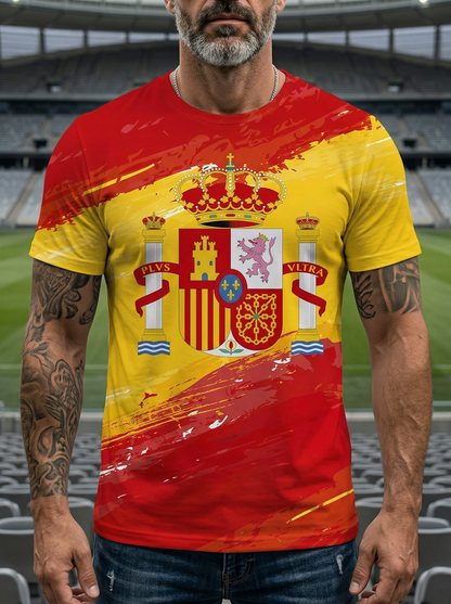 Camiseta de España para Hombre - Fan de Fútbol Manga Corta