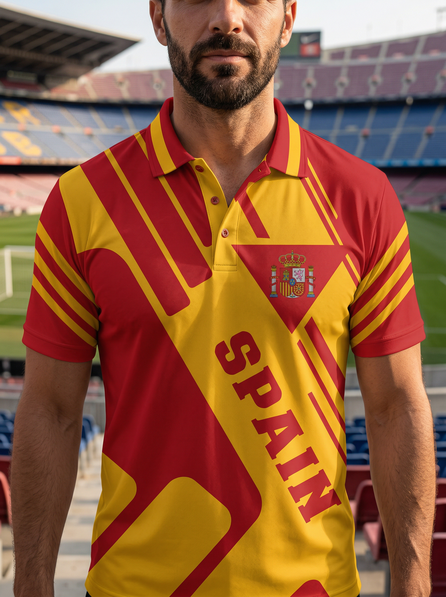 Camiseta de España para Hombre - Fan de Fútbol Manga Corta